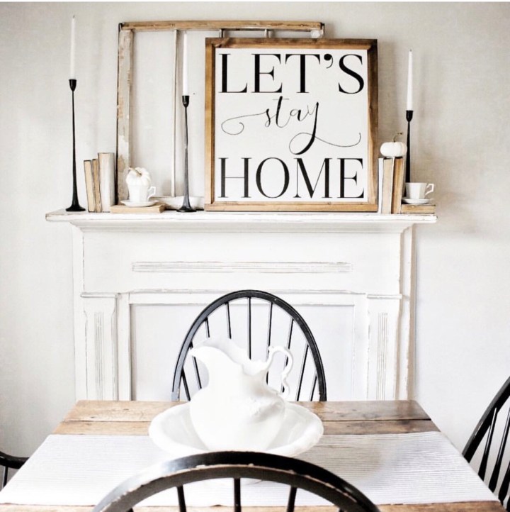 Fall mantle styling guide by the dotted bow how to decorate the perfect modern farmhouse fall mantlescape