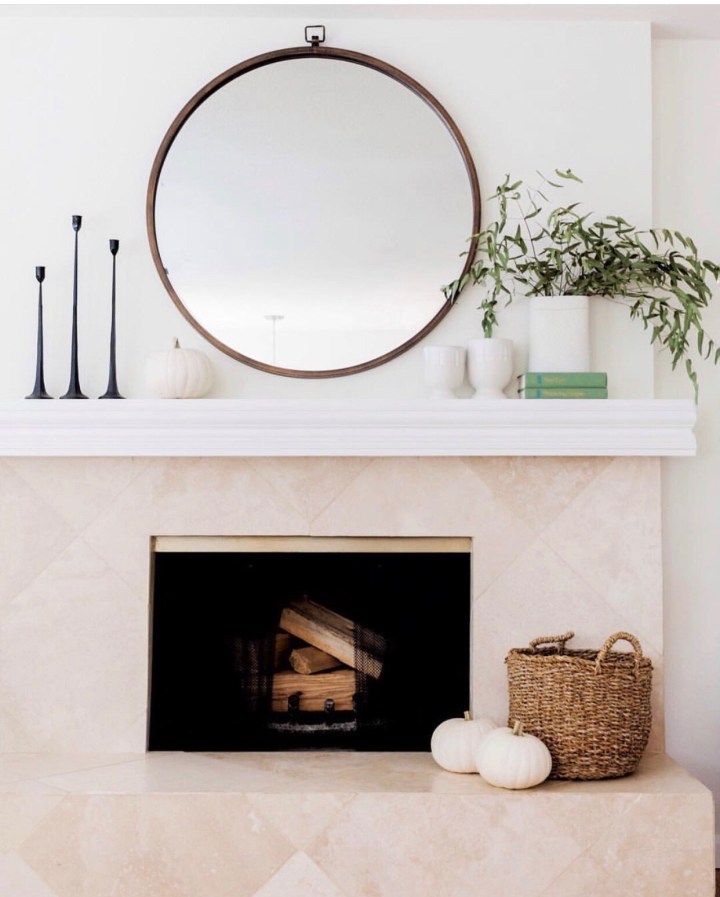 Fall mantle styling guide by the dotted bow how to decorate the perfect modern fall mantlescape