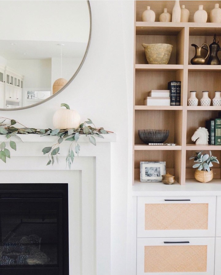 Fall mantle styling guide by the dotted bow how to decorate the perfect modern fall mantlescape