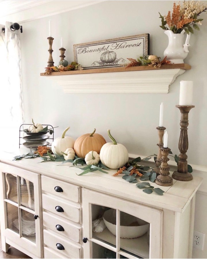 Fall mantle styling guide by the dotted bow how to decorate the perfect rustic country farmhouse fall mantlescape