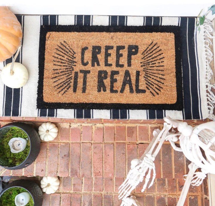 Creep it Real Halloween doormat