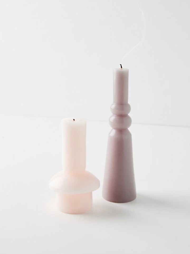 Modern shaped pillar candles 