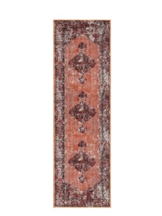 Vintage rug runner modern boho rug