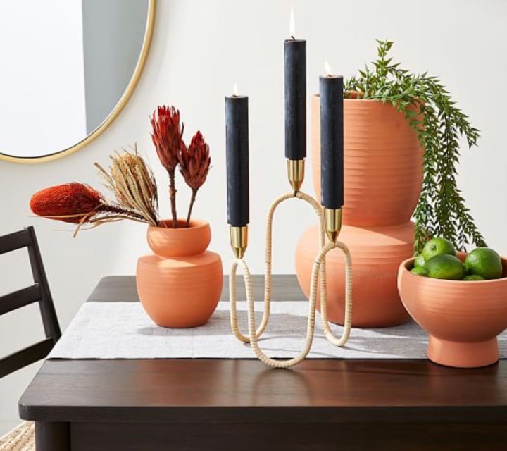 West elm modern terracotta vase modern vase