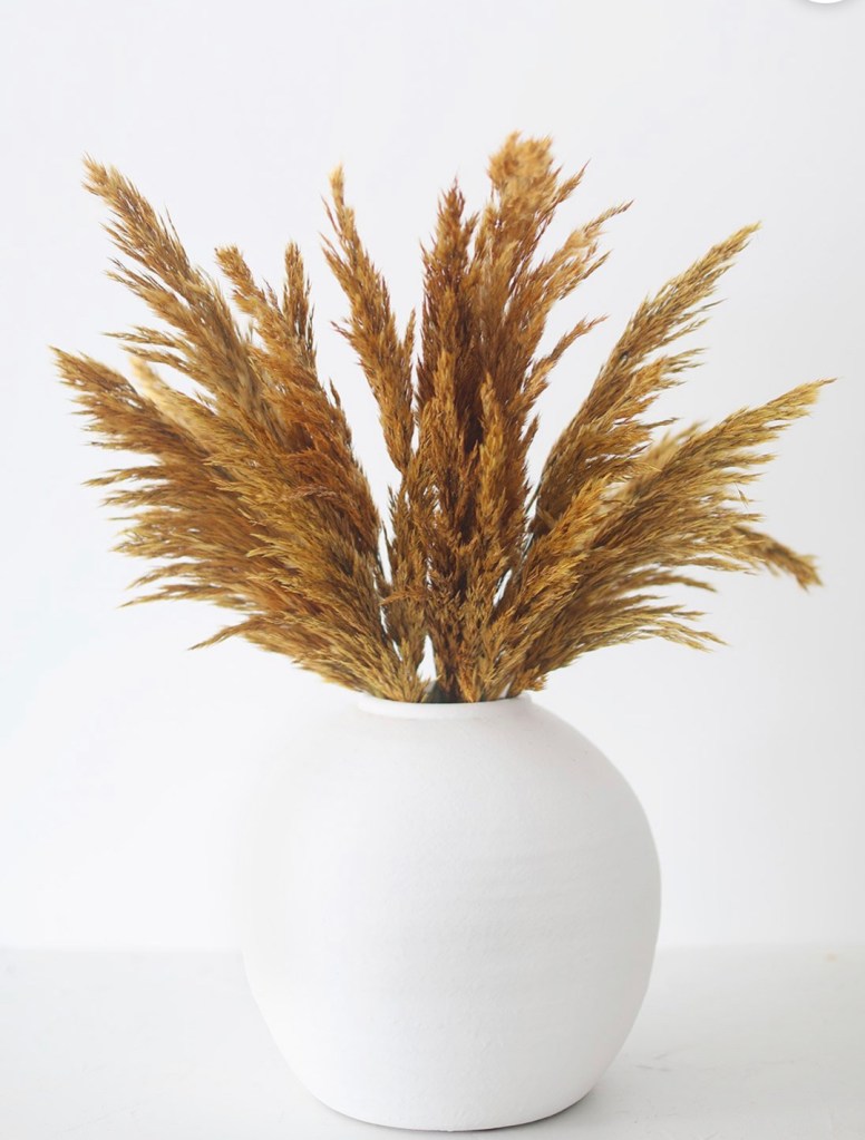 Gold pampas grass, dried floral , dried grass, dried floral bouquet