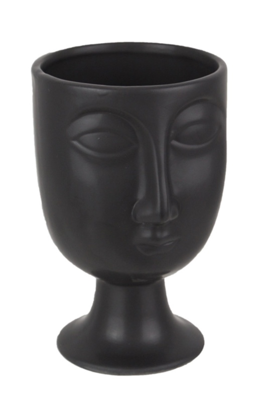 Modern face planter black vase modern bathroom decor pretty storage ideas