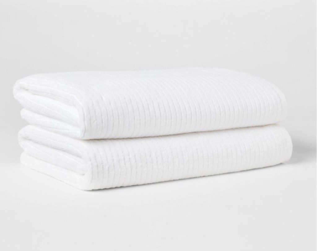 Quick dry ribbed white towels cheap bathroom towels inexpensive bath towels white bathroom